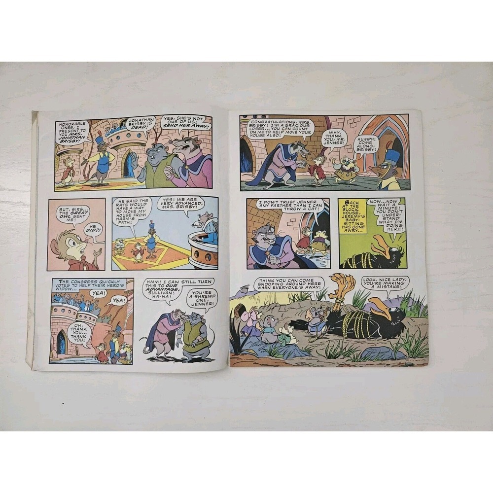 Vintage The Secret Of Nimh Graphic Novel Comic Paperback-1982 Golden Press - Picture 10 of 11